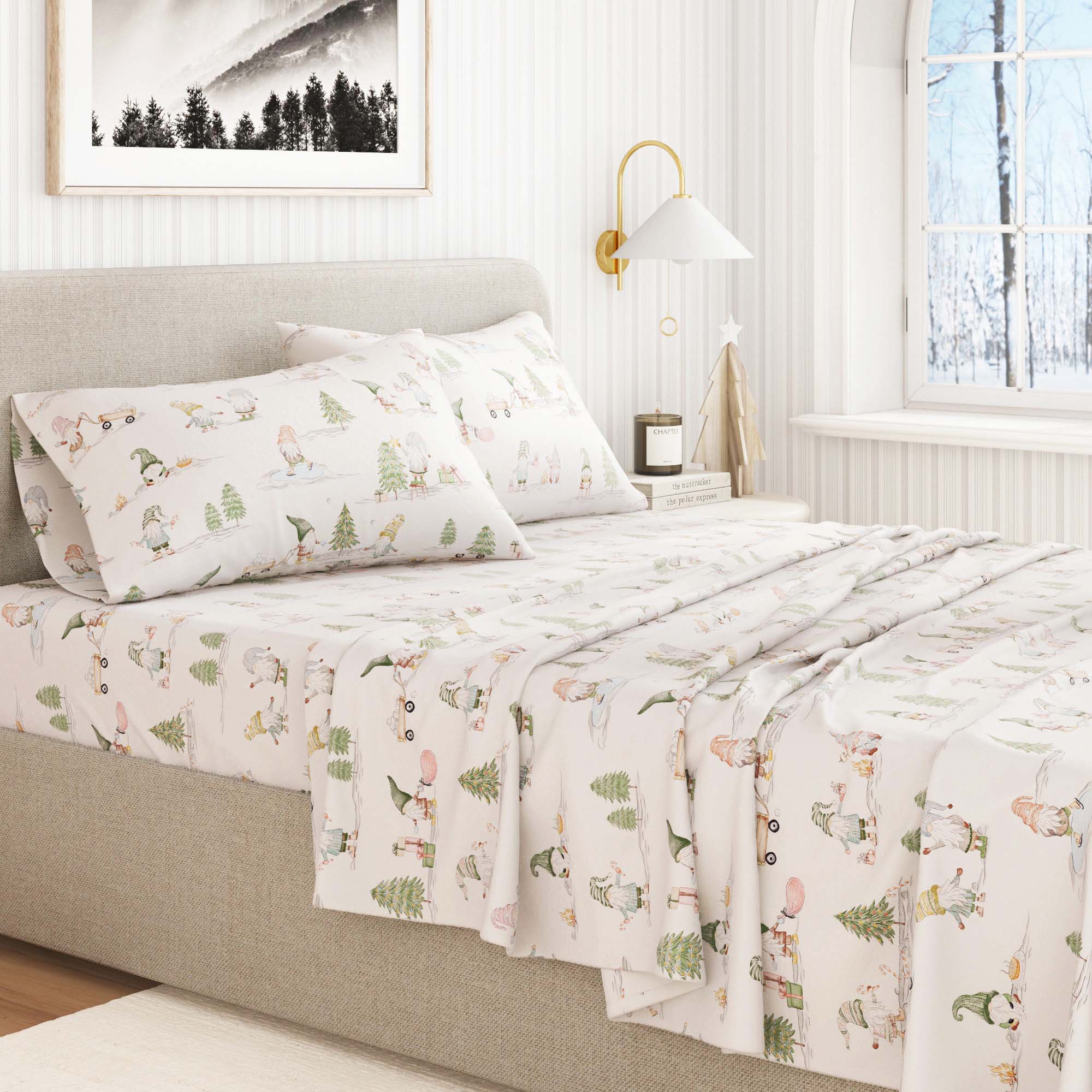 Turkish Cotton Flannel Sheet Set - Elevated Holiday Collection