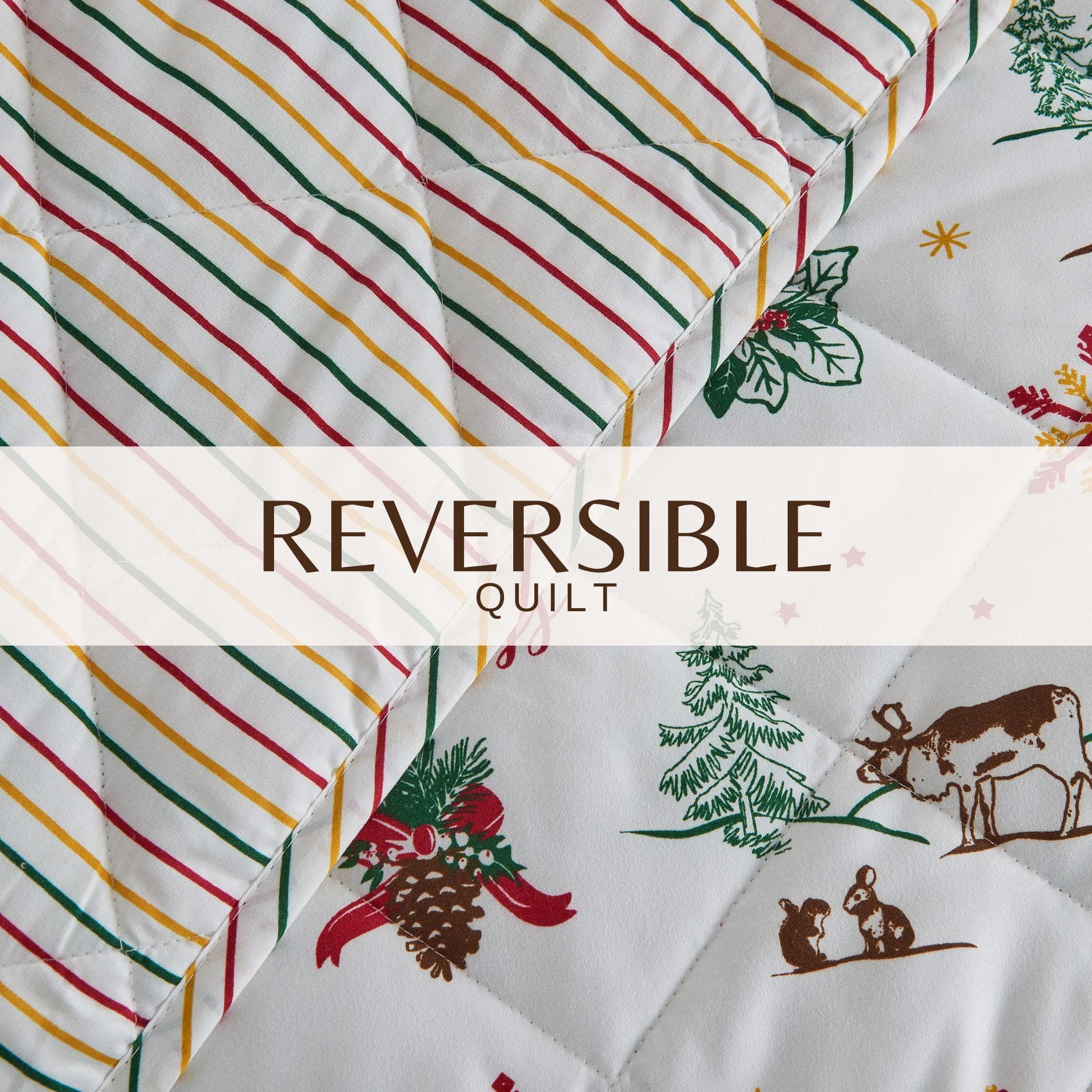Colorful Holiday Quilt Set - Midnight Magic Collection