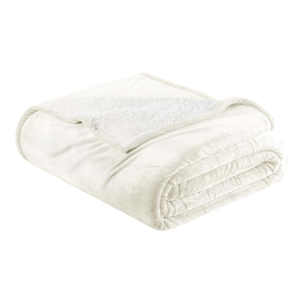 Velvet Plush Sherpa Bed Blanket - Sherpa Fleece Collection